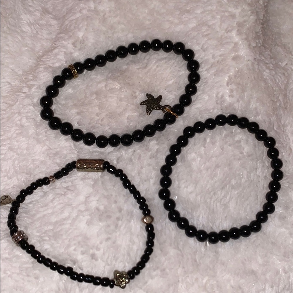 Black Bracelet set